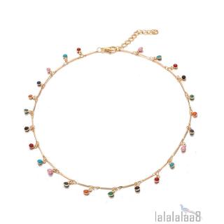 ☆➔❤Vòng cổ ngắn thời trang Vòng cổ tua rua nữ thanh lịch với quả bóng nhỏ Dây chuyền xương đòn Choker
