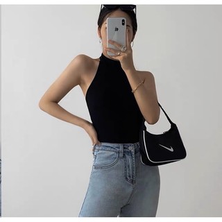 Bodysuit sát nách cổ lọ