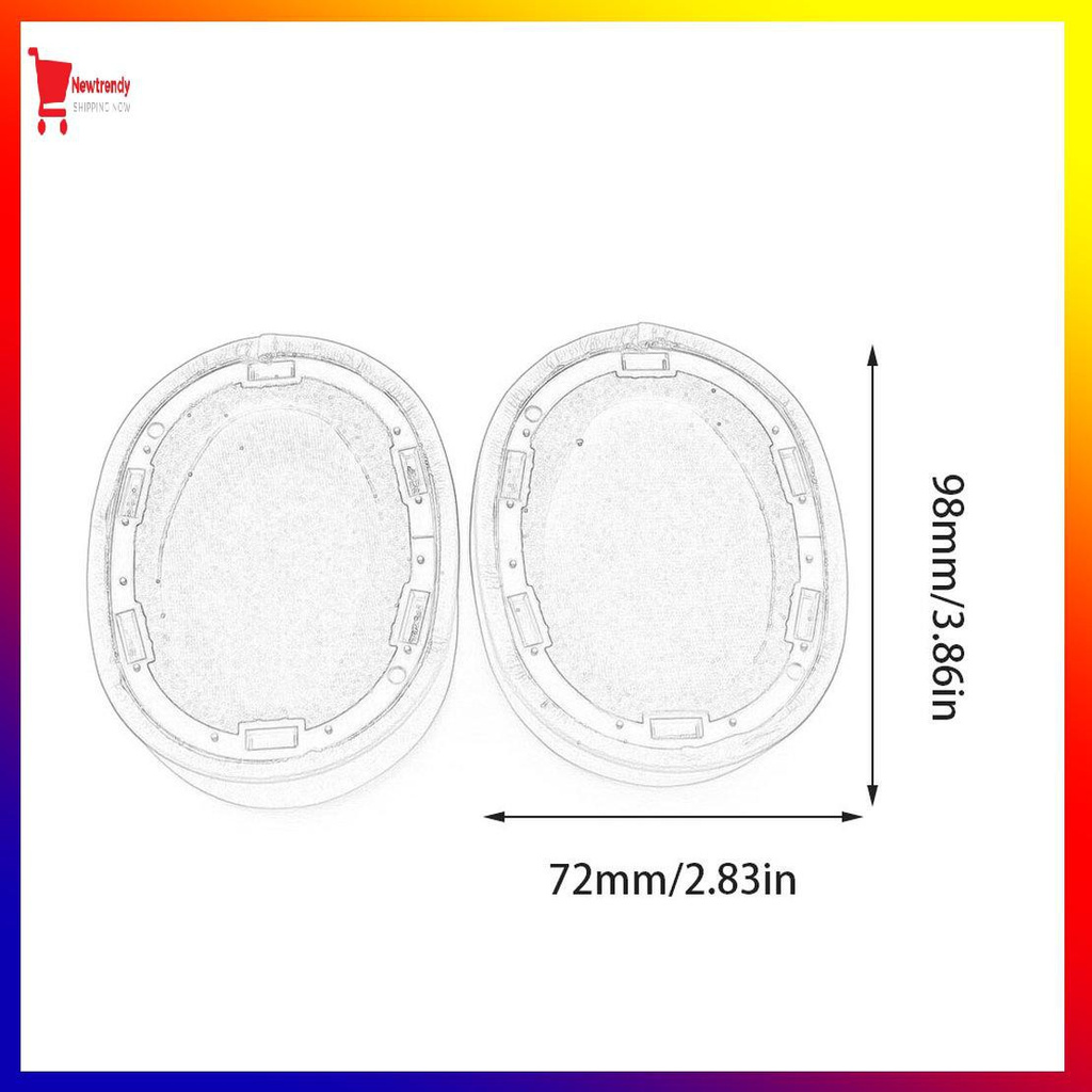 Đệm Xốp Bọc Đầu Tai Nghe Thay Thế Cho Sony Mdr-100Abn 100abn 0531