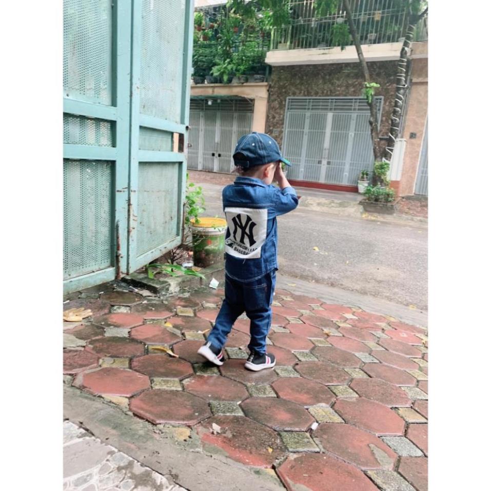 Quần áo cho bé trai - Set Jean cho bé trai phong cách Hàn Quốc cực cool ngầu - HONGVYBABY