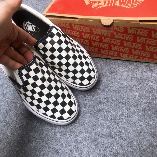 [Tặng hộp giày + tất thời trang] giày thể thao ol lười đen trắng | BigBuy360 - bigbuy360.vn