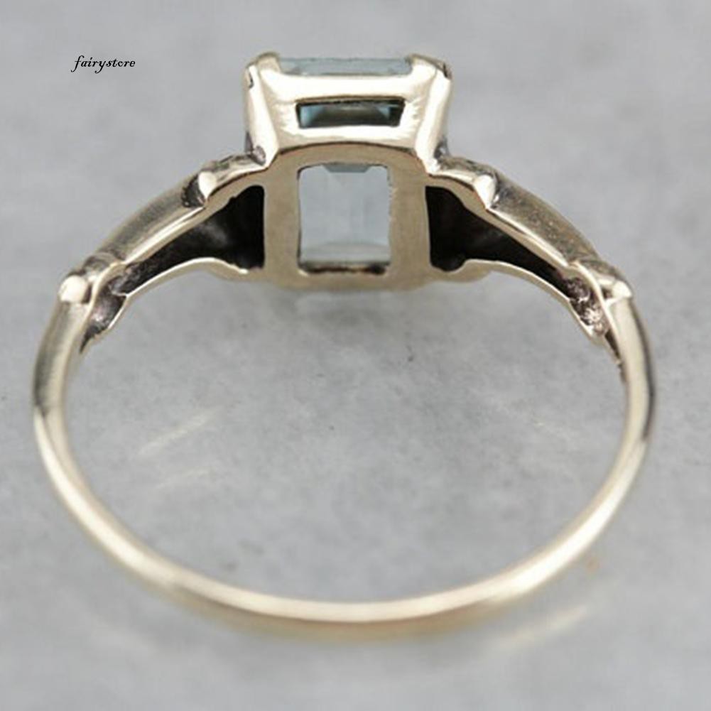 Nhẫn ĐíNh Đá Topaz Giả Sang TrọNg Cho Nữ