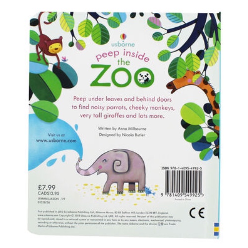 Sách - Anh: Peep inside the zoo