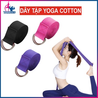 Dây tập yoga cotton bền bỉ tiện lợi cho gia đình/ văn phòng 1.8mx3.8cm