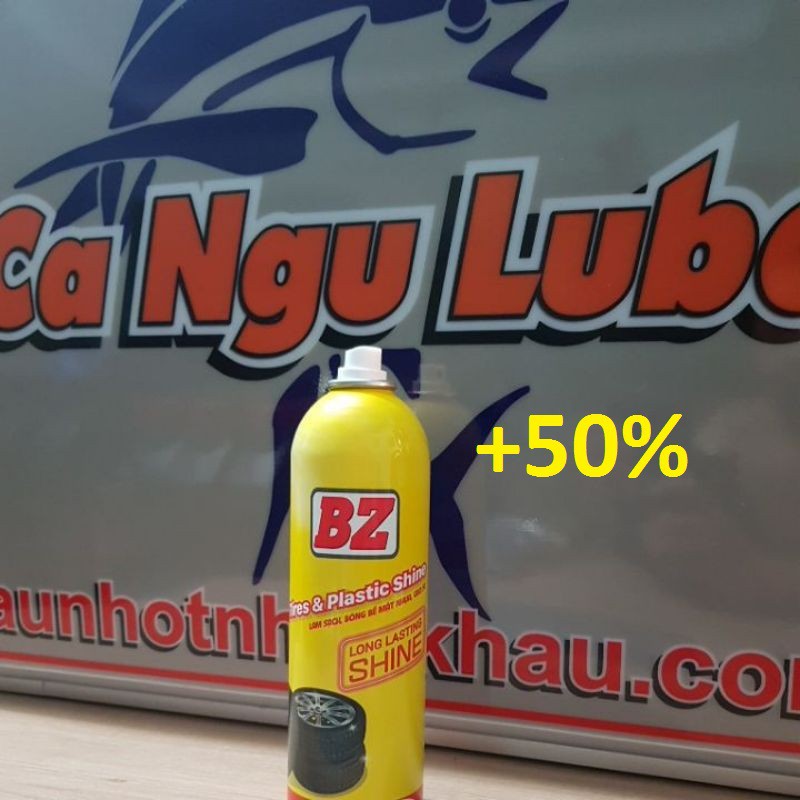 [TẶNG KÈM CHAI VỆ SINH SÊN 400ML]Xịt bóng lốp xe BZ, phục hồi nhựa nhám BZ