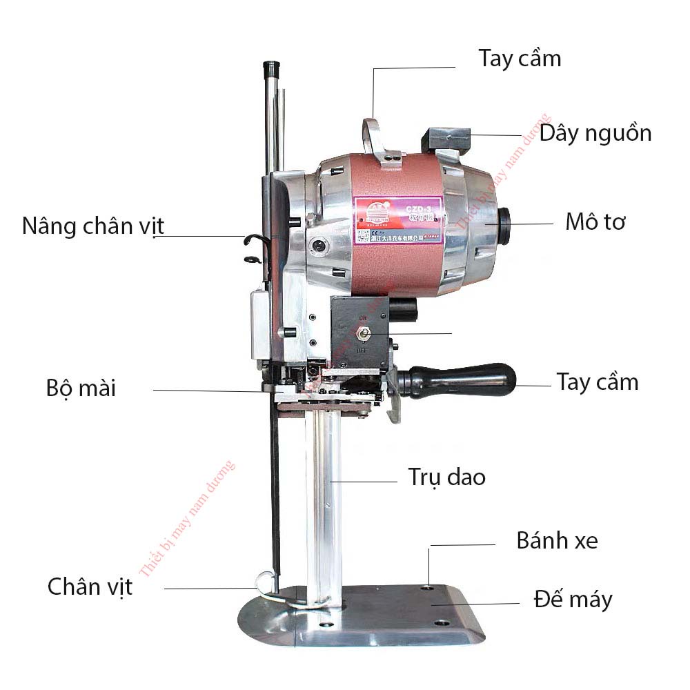 Máy Cắt Vải Đứng &gt; Cầm Tay CDZ 10 Inch 1000W  &gt; may cắt vải công nghiệp