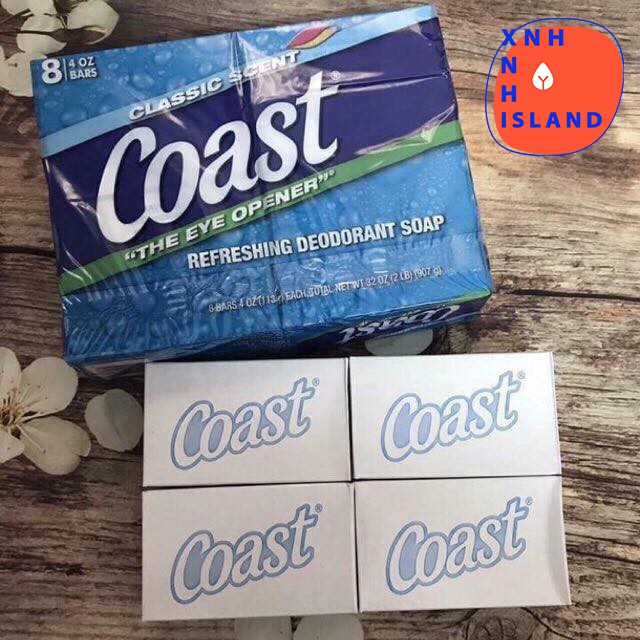 Xà phòng Khử Mùi & Làm Sạch Da Coast Deodorant Soap Mỹ - 113g