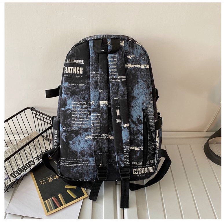 Balo đi học nam nữ ulzzang tặng Móc Dê Loang 2 màu cho học sinh style Hàn Quốc unisex