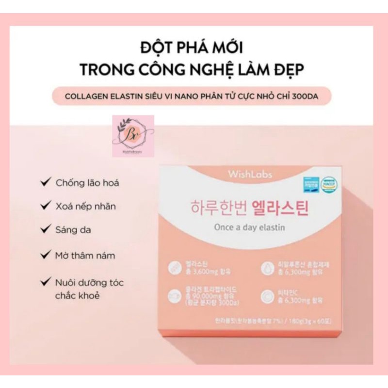 COLLAGEN ELASTIN SIÊU VI NANO PHÂN TỬ CỰC NHỎ CHỈ 300DA