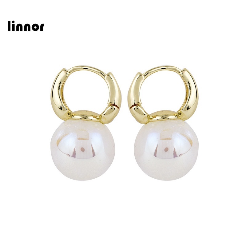 Khuyên Tai Mạ Bạc 925 Đính Đá Zircon Và Ngọc Trai Nhân Tạo Thời Trang Cho Nữ