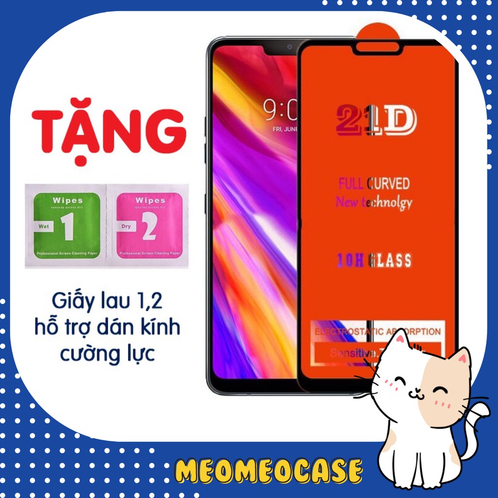 Kính cường lực iphone full màn 21D dành cho iphone 6/6s/7/7Plus/X/Xs/11/11ProMax/12/12ProMax - Meomeo Case