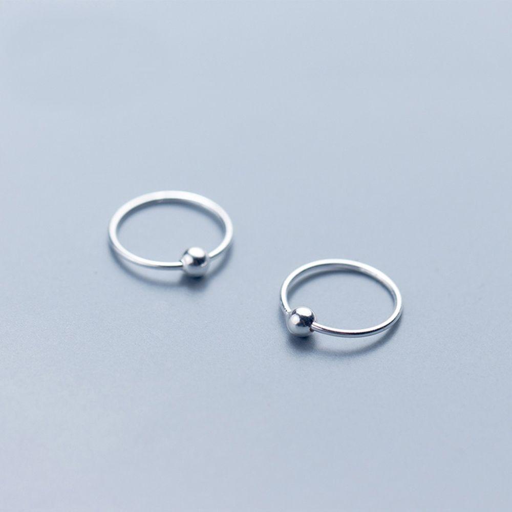 Khuyên Tai Tròn Nhỏ 6mm / 8mm / 10mm / 12mm Cá Tính Hợp Thời Trang