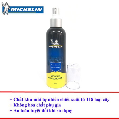 Chính hãng - XỊT KHỬ MÙI MICHELIN CAO CẤP dùng cho ô tô