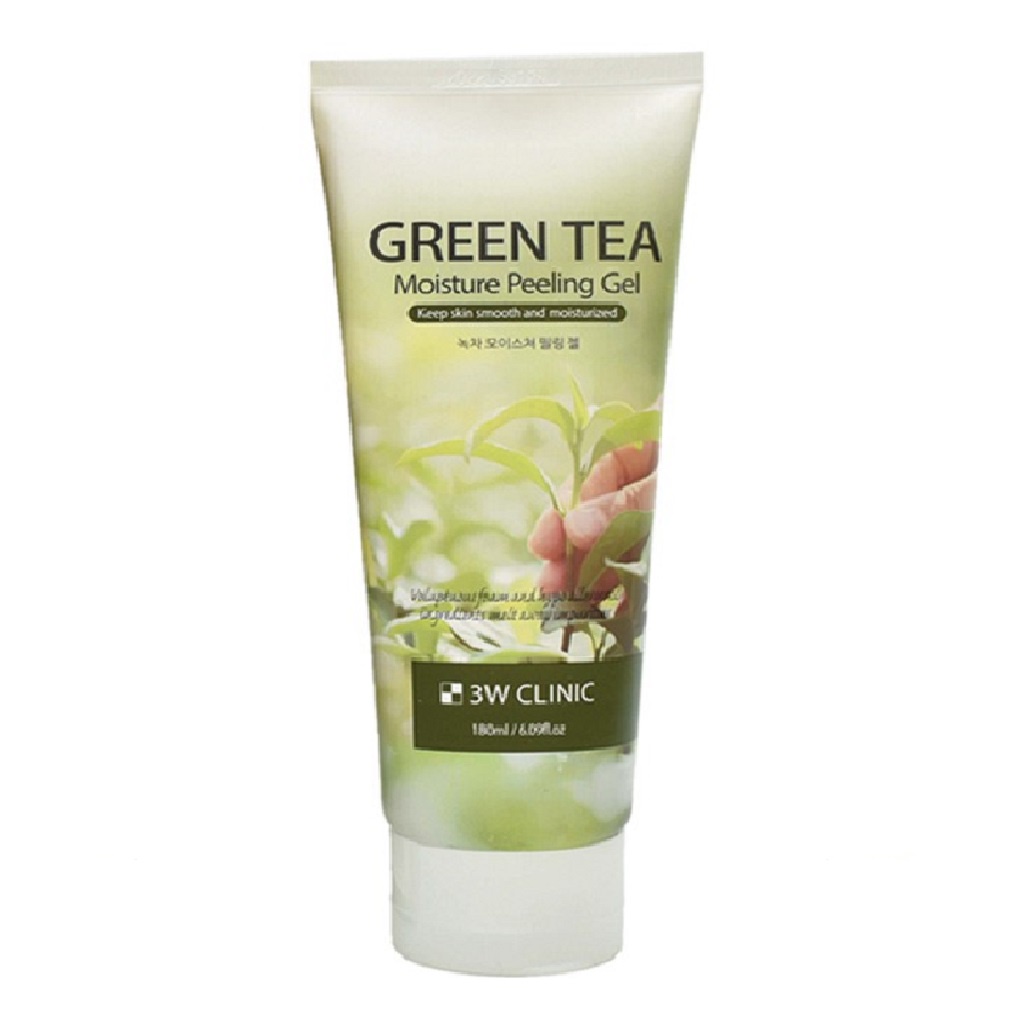 Tẩy Tế Bào Chết Trà Xanh 3W Clinic Green Tea Moisture Peeling Gel 180ml