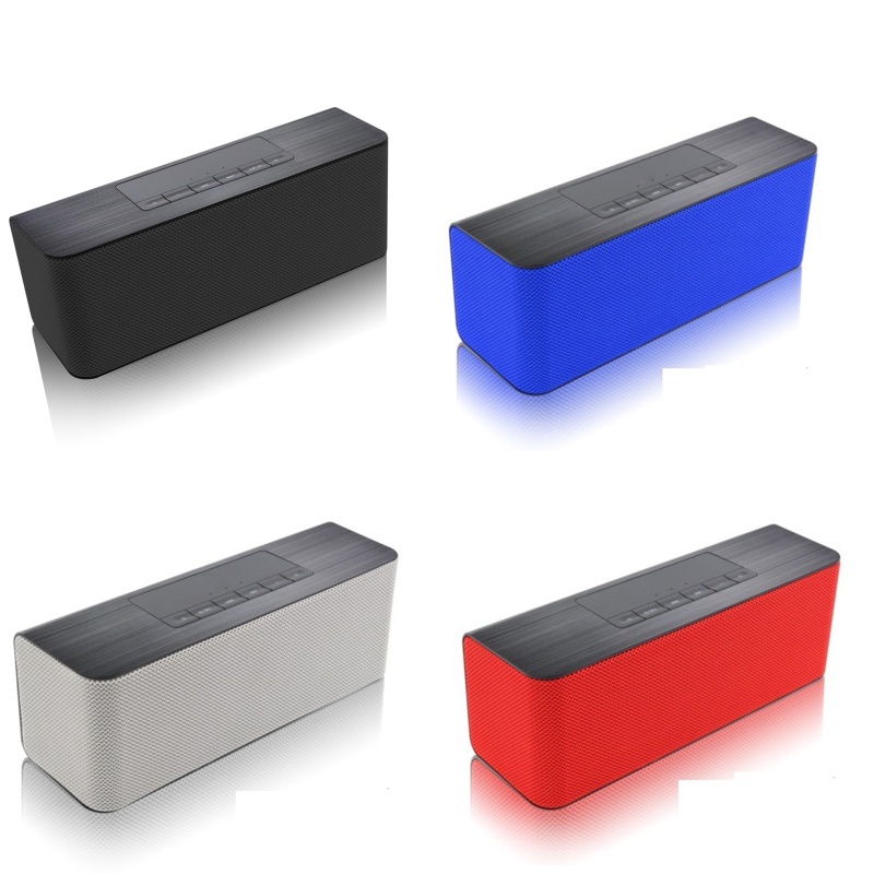 Loa bluetooth không dây âm thanh siêu trầm tích hợp mic và khe cắm thẻ nhớ aux tf cho máy tính pc thông minh
