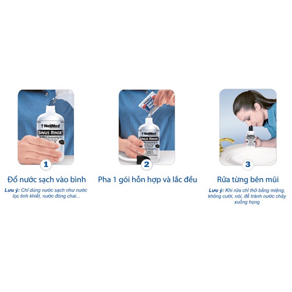 Set bình và muối rửa mũi NeilMed cho bé