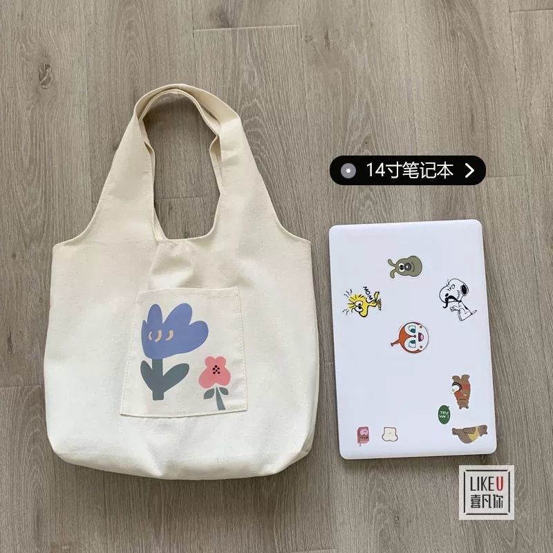 Túi xách Canvas sức chứa lớn thiết kế mới thời trang theo phong cách hàn quốc cho nữ