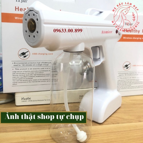 Súng xịt diệt khuẩn ATOMIZER NANO 8 LED, Súng bắn cồn tích hợp 8 tia UV khử khuẩn