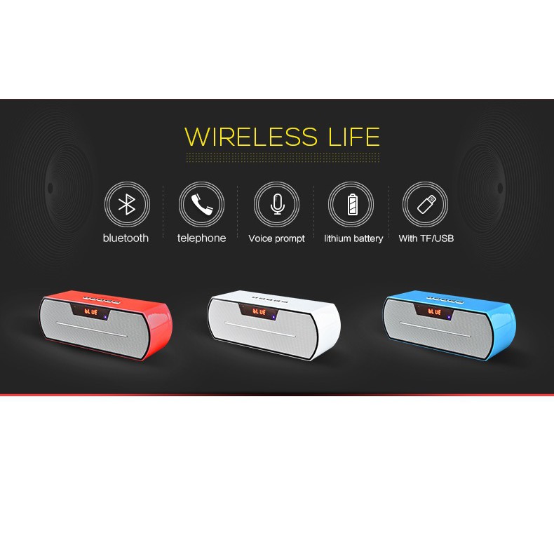 Loa bluetooth WSTER WS-Y69B (Trắng)