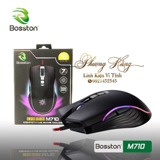 Chuột máy tính bosston m710 chuyên game led rgb