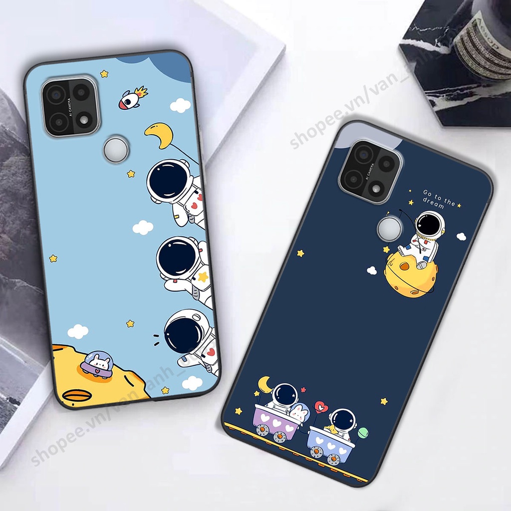 Ốp Oppo A15 / A15s hình bầu trời, phi hành gia đẹp, ốp lưng điện thoại oppo viền dẻo cao cấp