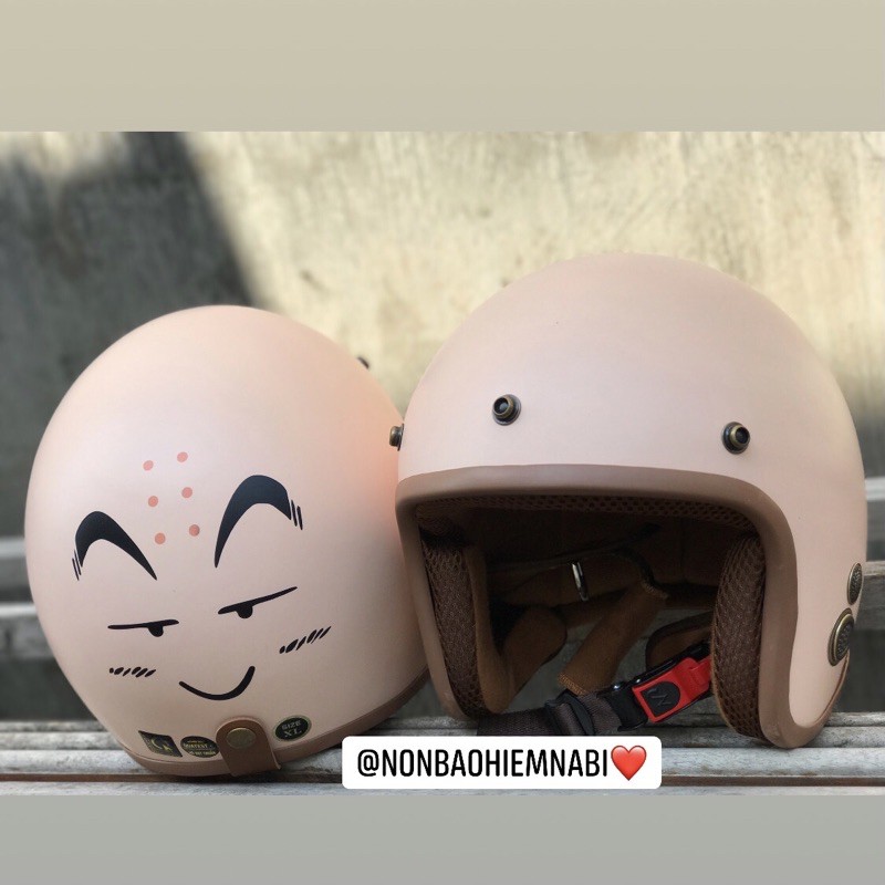 Mũ bảo hiểm độc Krillin sư cụ - Vẽ tay thủ công 100% - Nét từng chi tiết