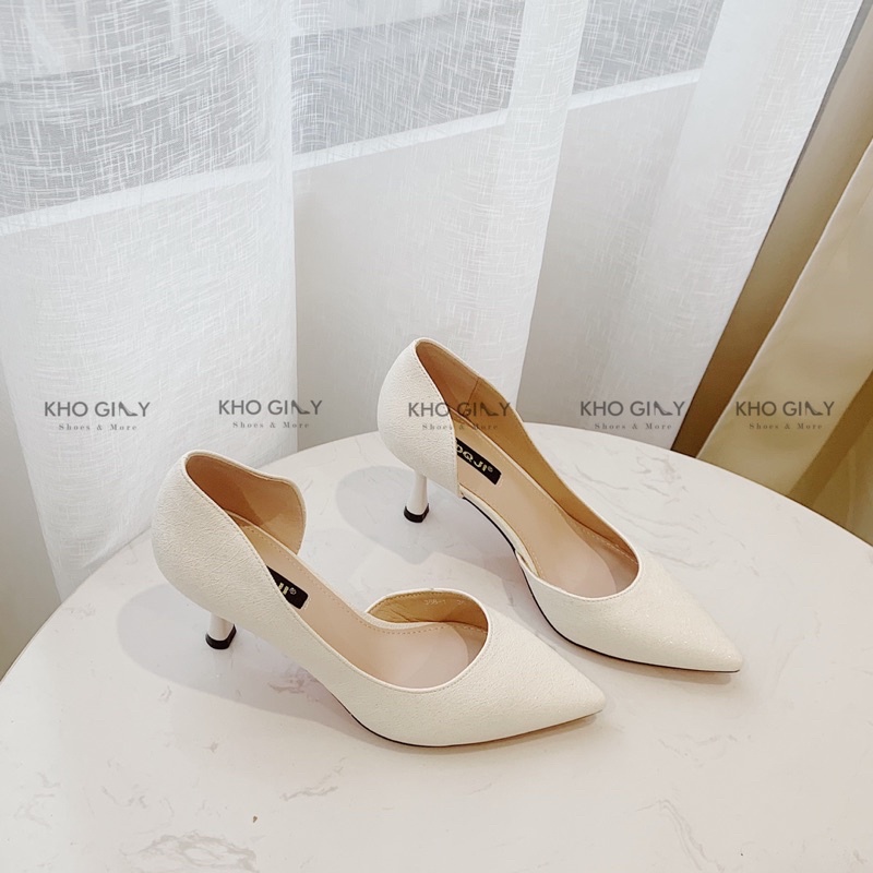 Giày cao gót nhũ khoét cạnh G0170-06