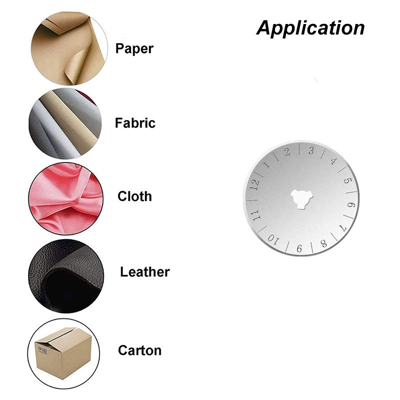 Set 10 Lưỡi Dao Tròn 45mm Thay Thế Chuyên Dụng Cho Thợ May