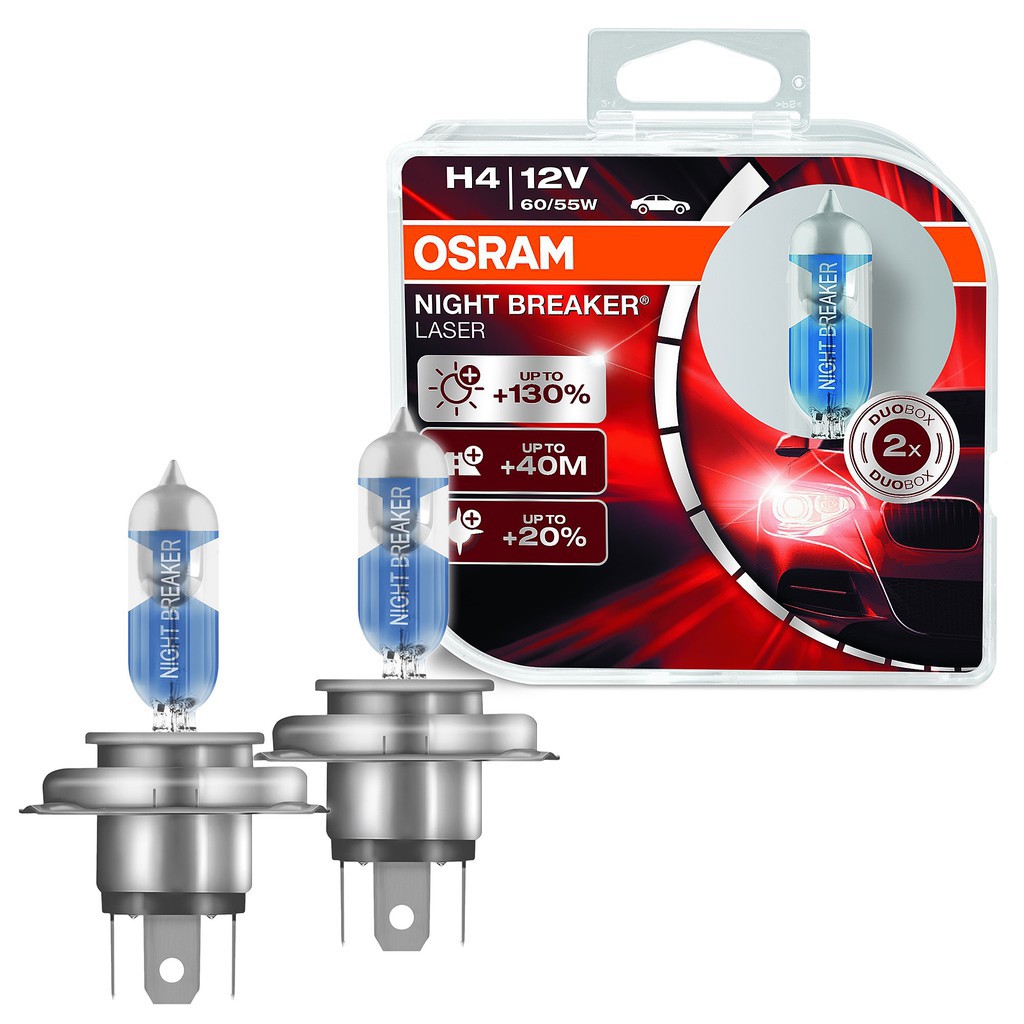 Bóng đèn Osram siêu sáng H4 12V 60/55W chính hãng