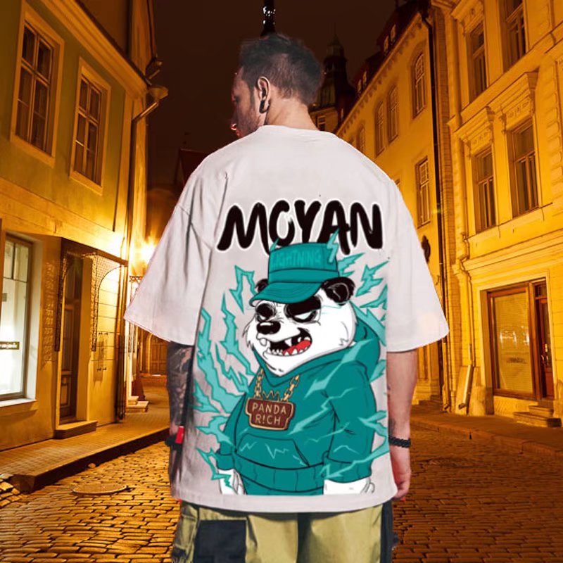 Áo Thun Tay Ngắn Cổ Tròn In Hình Hoạt Hình Dành Cho Nam Và Nữ size M-8XL