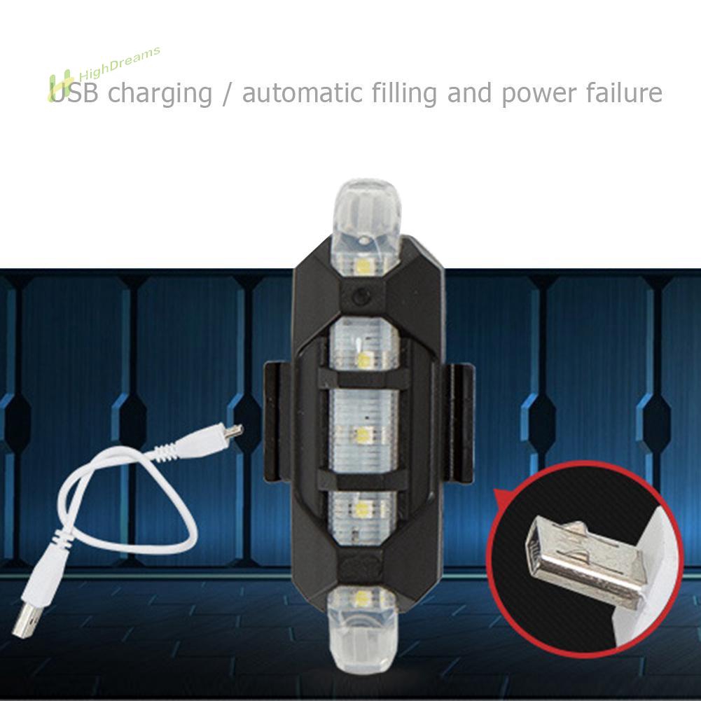 Đèn LED chống thấm nước gắn đuôi xe đạp pin có thể sạc lại thông qua cổng USB