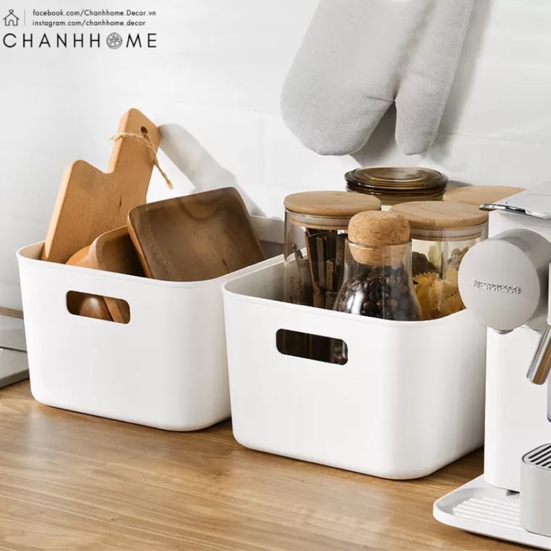 Khay nhựa hộp đựng đồ dùng cho skincare, nhà bếp, phòng khách, phòng ngủ Chanhhome.decor