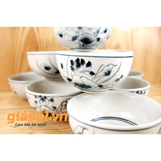 Bộ 10 bát ăn cơm men rạn cổ cao cấp gốm sứ bát tràng - 03