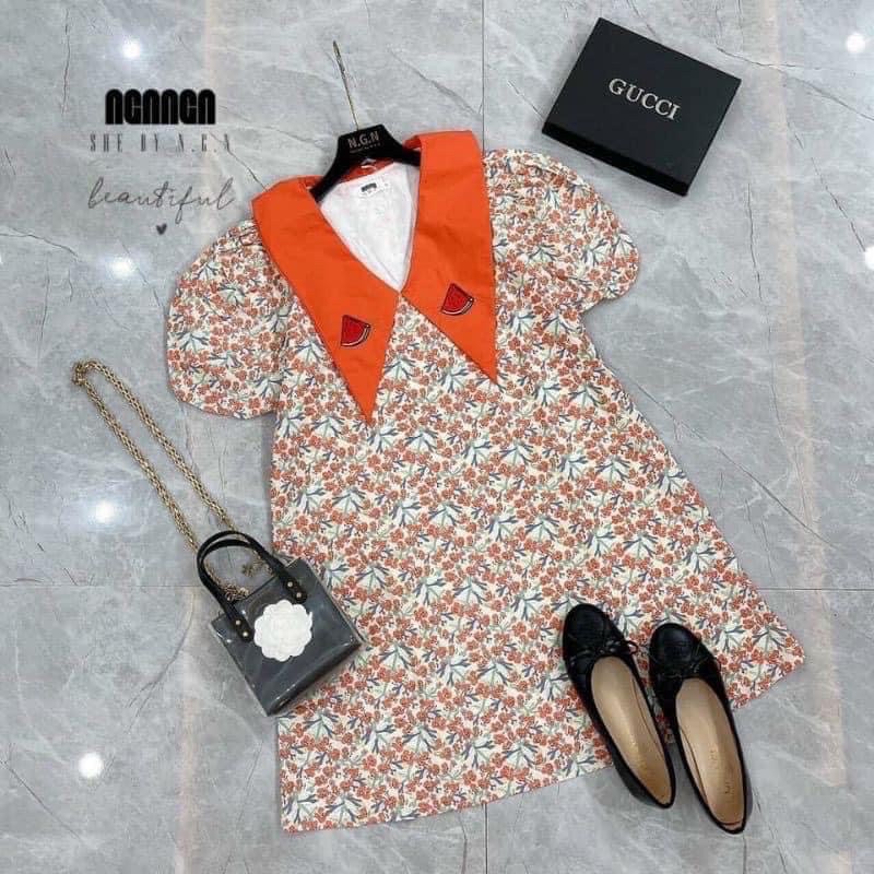 ĐẦM HOA CAM CỔ NHỌN