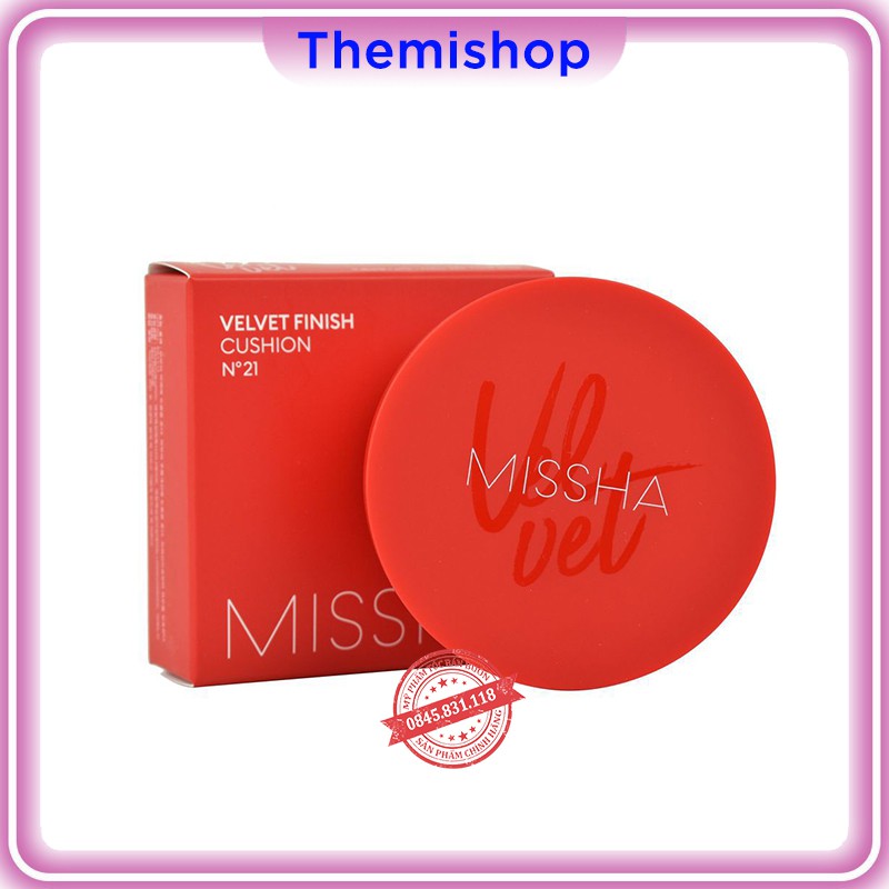 Phấn Nước Missha Đỏ Velvet Finish Cushion -HÀNG CHÍNH HÃNG CS59