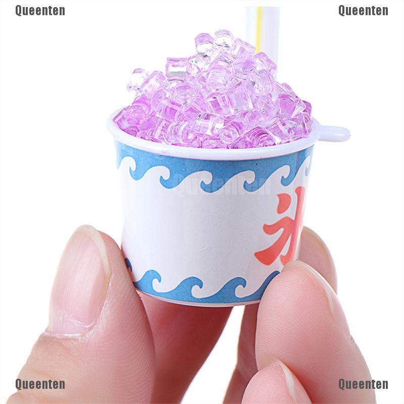 ★Queen★1Pc Dollhouse Miniature Ice Cups Model Kids Pretend Play Food Play House Toys