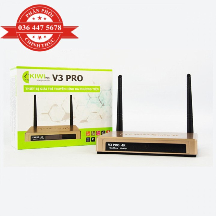 Android TV Box Kiwibox V3 Pro (Ram 2GB, hỗ trợ Bluetooth 4.0) - Hàng Chính Hãng