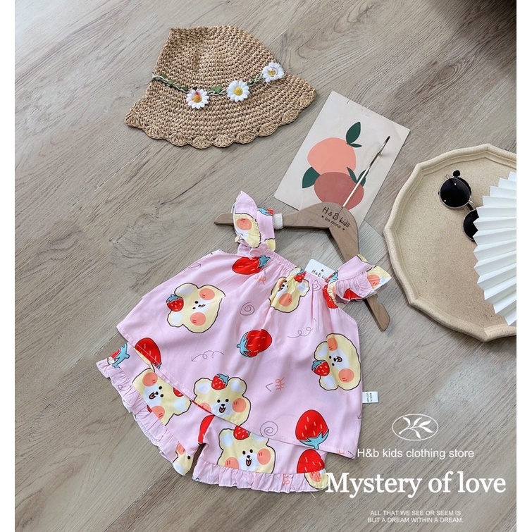 ĐỒ BỘ MẶC HÈ 2 DÂY CÁNH TIÊN CHO BÉ GÁI - HÀNG ĐẸP