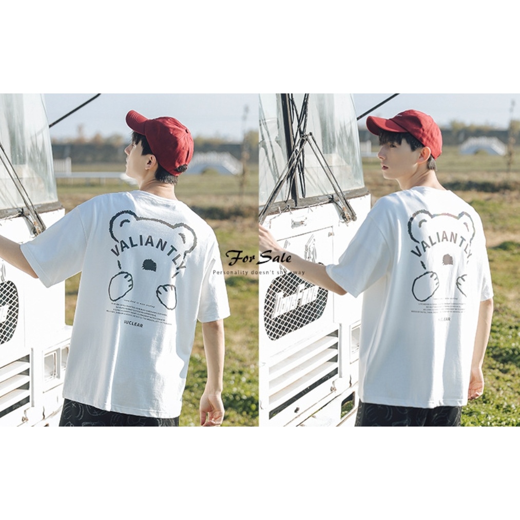 Áo thun tay lỡ MEANSTORE phông cotton Unisex nam nữ tee oversize form rộng pull Ulzzang vải mát - Valiantly