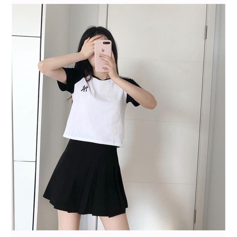 Chân Váy Ngắn Xếp Ly LyLy Chân Váy Tennis Trắng Đen Dáng Chữ A Hàn Quốc Cao Cấp Ulzzang Dáng Xòe Ôm Body Đẹp CV003 | BigBuy360 - bigbuy360.vn