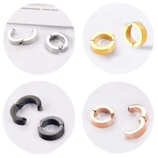 Bông tai inox kẹp không cần bấm lỗ BT132 giá 1 đôi không đen không rỉ vĩnh viễn.