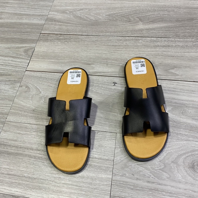 Dép lê nam HM đế gỗ mix quai sần sịn 2228, dép chữ H đi biển đi chơi