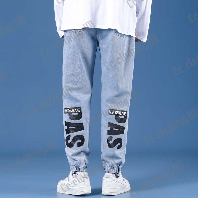 Quần Jeans Nam Jeans Unisex Rách Gối Chất Jean Cotton Co Giãn Dáng Ôm Thời Trang | BigBuy360 - bigbuy360.vn