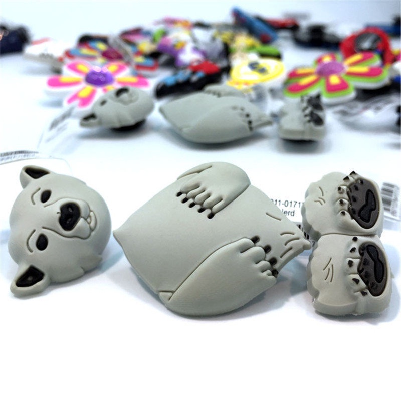 Phụ Kiện Trang Trí Giày Hình Cá Sấu/Hoa/Cá Sấu 3D