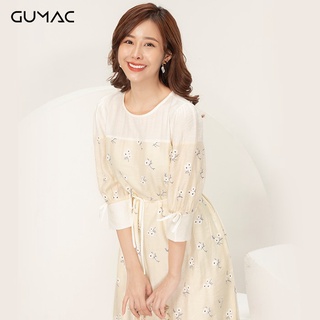 Đầm hoa phối đô GUMAC DA913