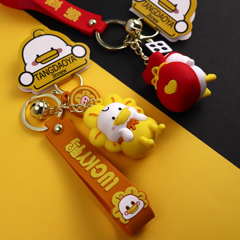 Móc khóa Bé Vịt Baby mặc tã siêu dễ thương, chắc chắn, màu sắc sặc sỡ Hàng Loại 1