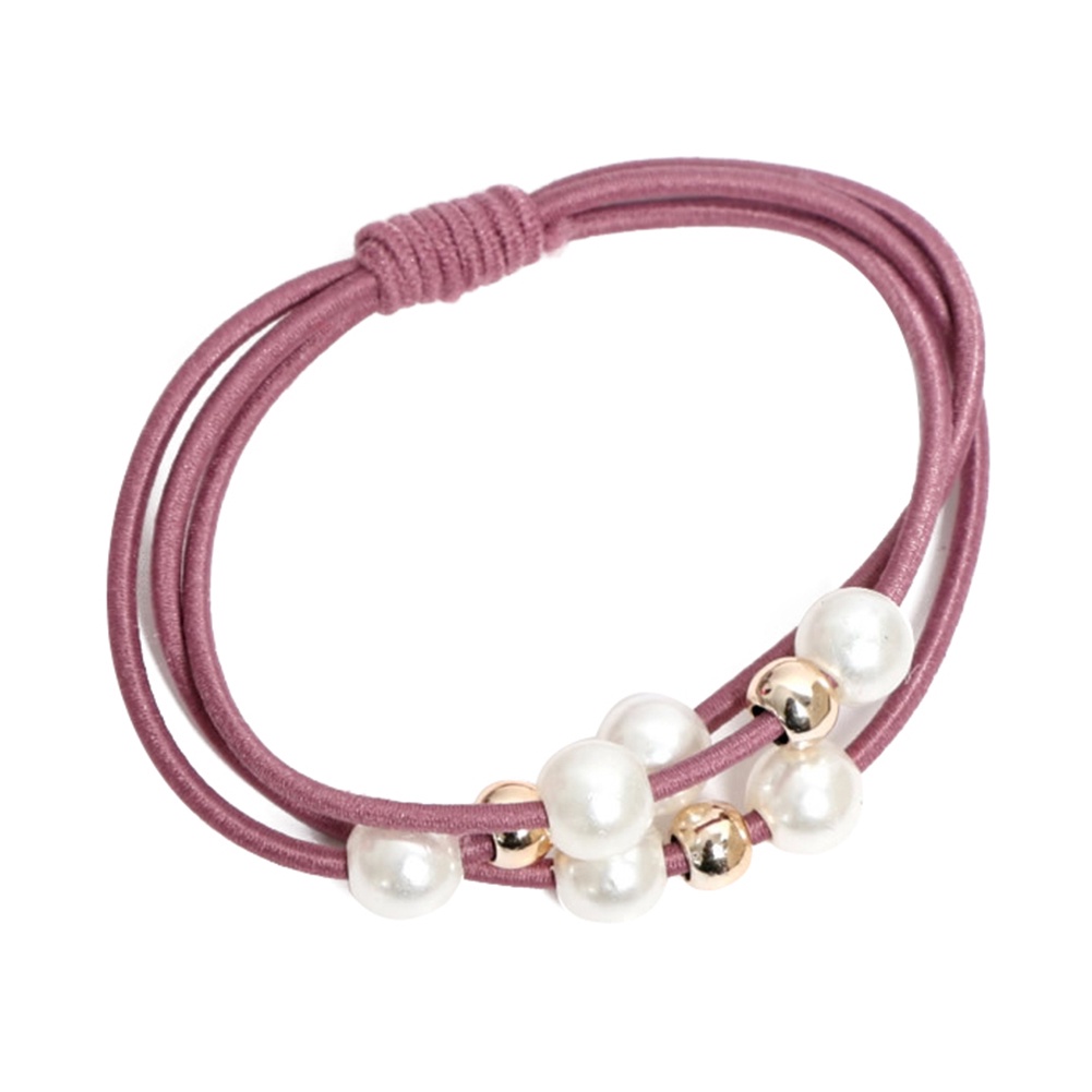 Dây buộc tóc xỏ ngọc trai nhân tạo phong cách thời trang nữ tính