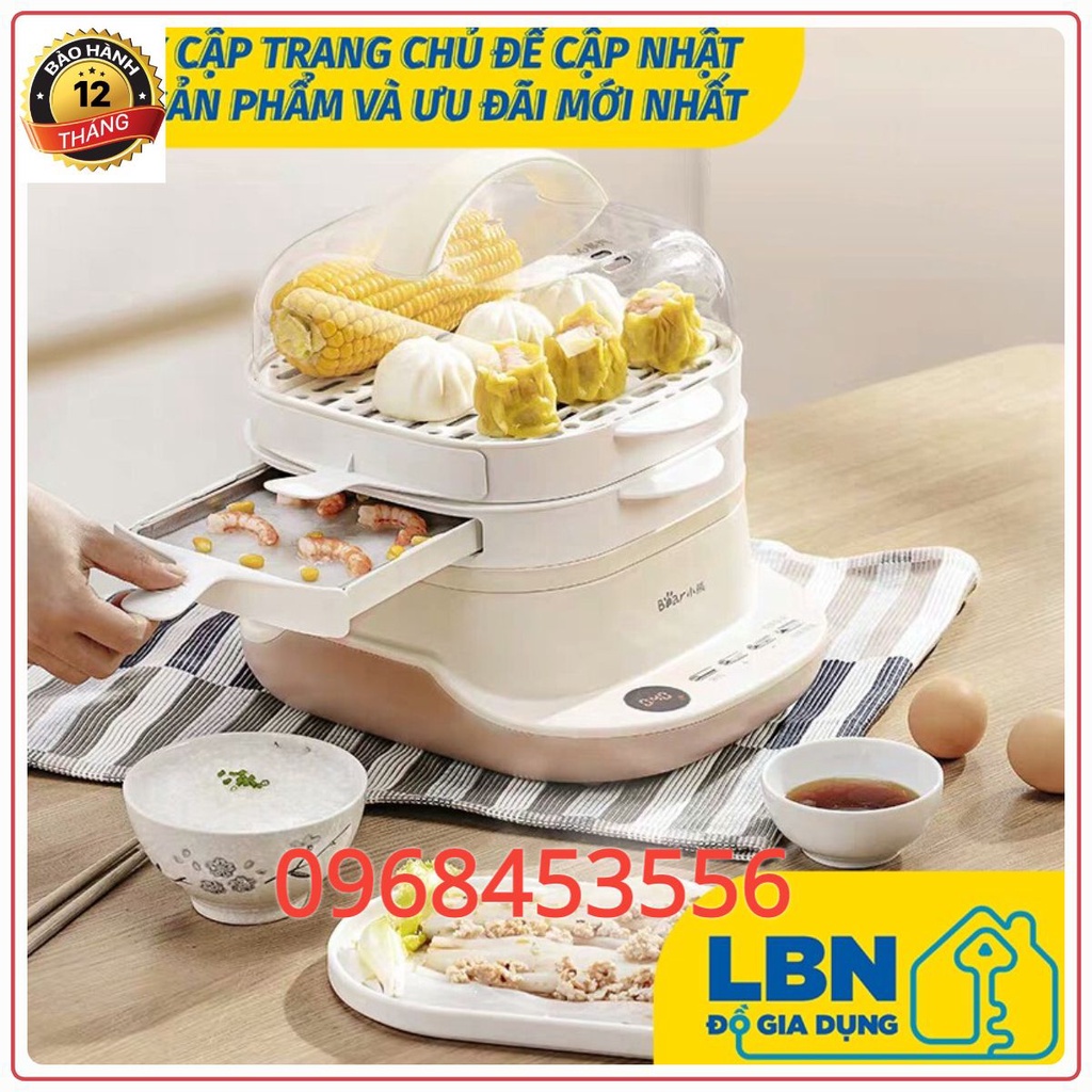 MÁY LÀM BÁNH CUỐN BÁNH PHỞ CUỐN MÁY HẤP LUỘC MINI ĐA CHỨC NĂNG BEAR CFJ-A30G1