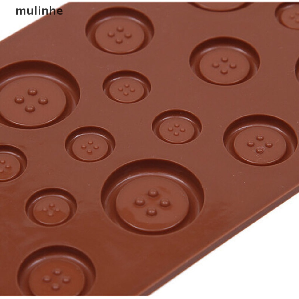 1 Khuôn Silicone Làm Bánh Hình Nút Áo DIY