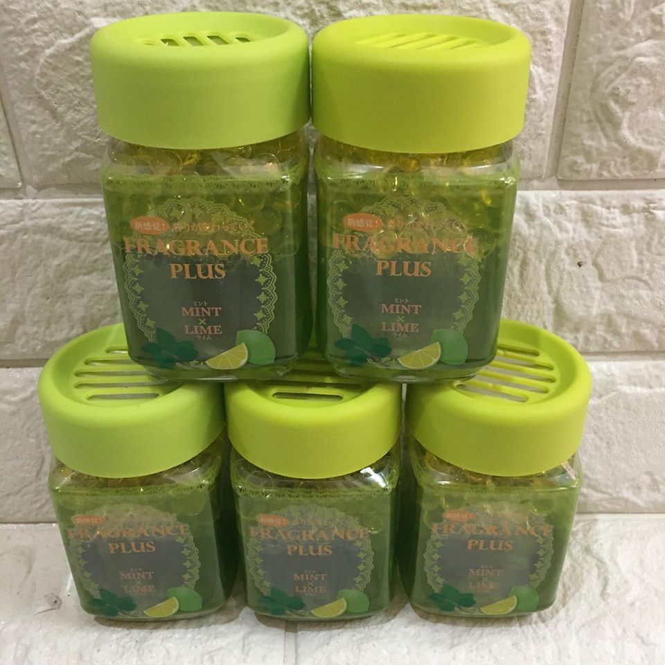 Hộp thơm phòng Fragrance Plus Nhật Bản 200g hương chanh và bạc hà tự nhiên